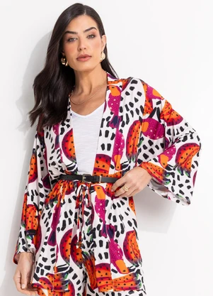 Quintess - Kimono Tucanos em Malha Fria - QUINTESS