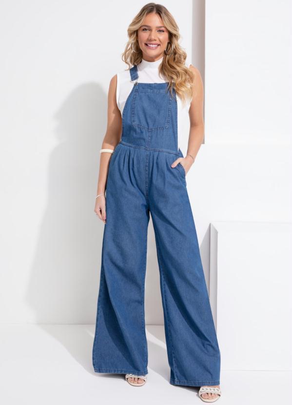 Jardineira Feminina Jardineira Posthaus Quintess Jardineira Azul