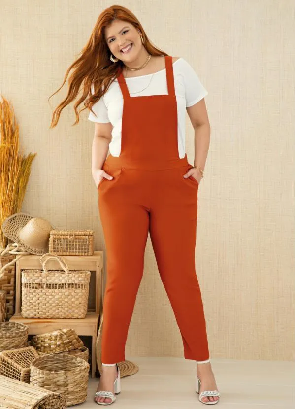 Quintess - Jardineira Telha com Bolsos nas Laterais 3