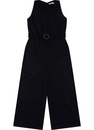 Malwee - Macacão Alfaiaria com Fivela Preto - MALWEE