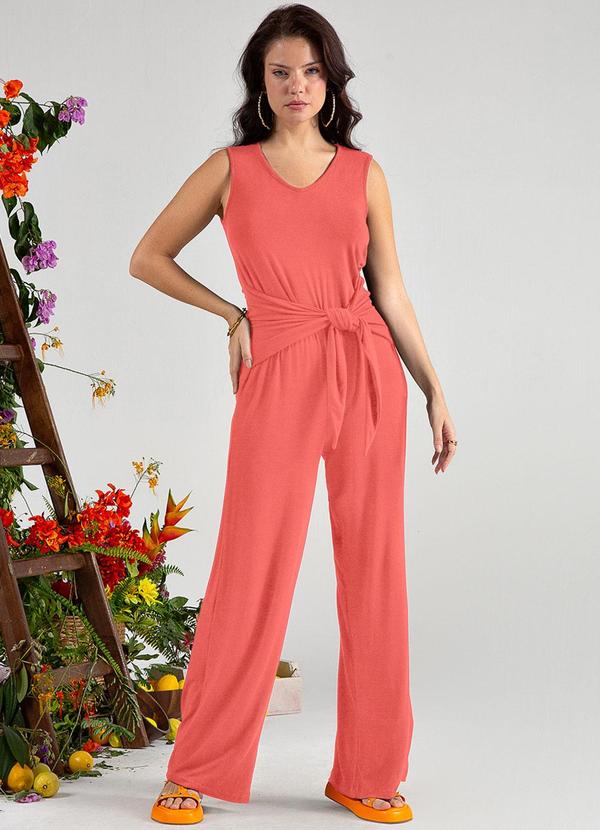 Use Modo - Macacao Amarracao Cintura Laranja