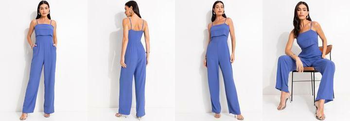 Macaco Azul em Crepe Plano