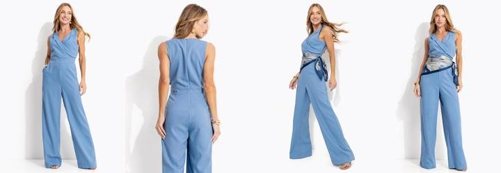 Macaco Azul em Crepe Plano