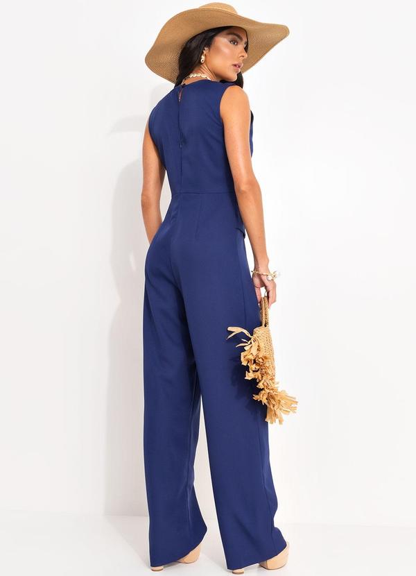 Quintess - Macacão Azul Marinho em Alfaiataria 2