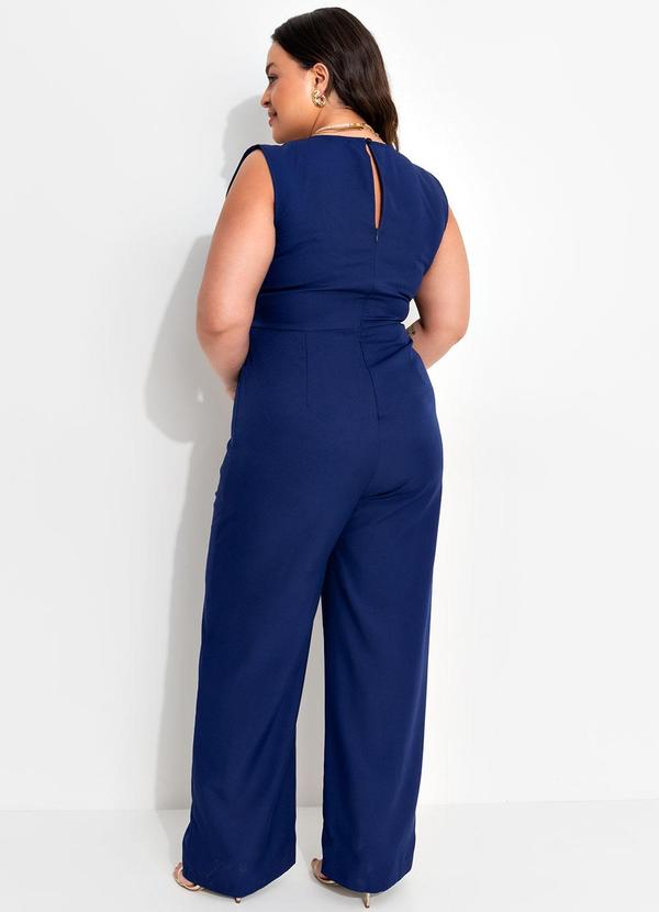 Quintess - Macacão Azul Marinho em Alfaiataria 8