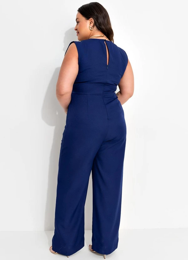 Quintess - Macacão Azul Marinho em Alfaiataria 8