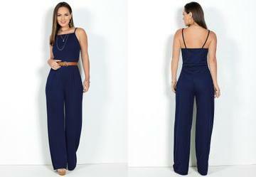 Macaco Azul Marinho em Malha