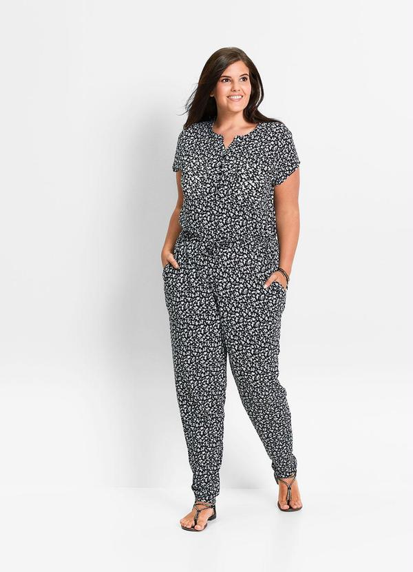 Queima Estoque - Macacão com Amarração Florido 4