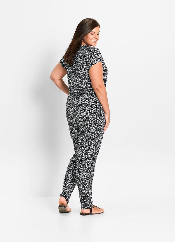 Queima Estoque - Macacão com Amarração Florido 3