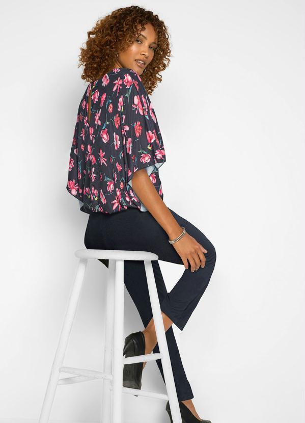 Outlet - Macacão Decote Redondo Floral Dark 2