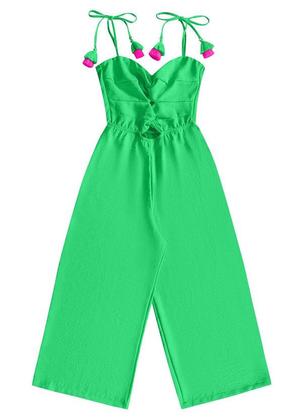 Angel - Macacao Detalhe Franzido Verde