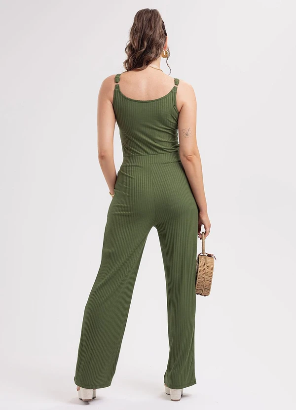 Habana - Macacão em Canelado Verde 2