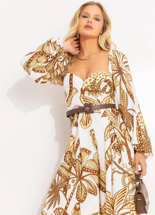 Farm - Macacão em Viscolhinho Amazônia Off White 6