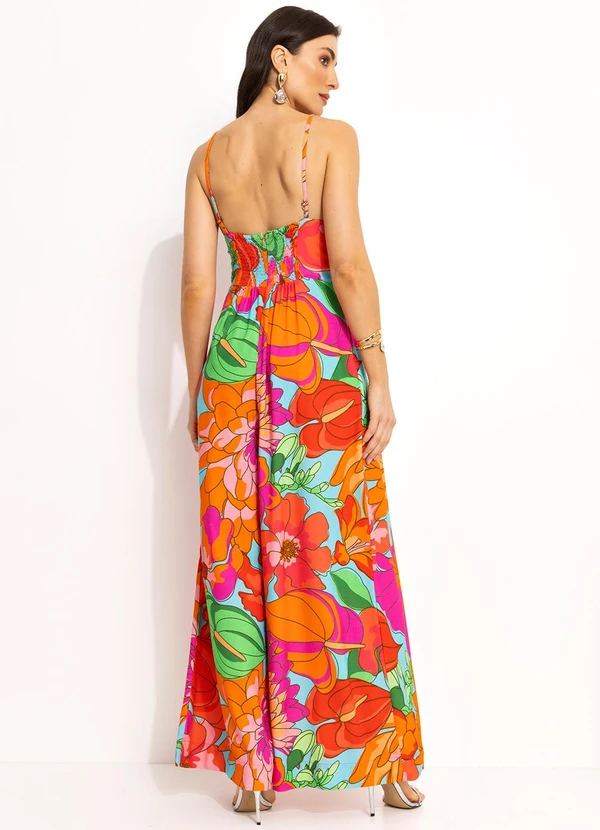 Farm - Macacão em Viscolinho Laranja 2