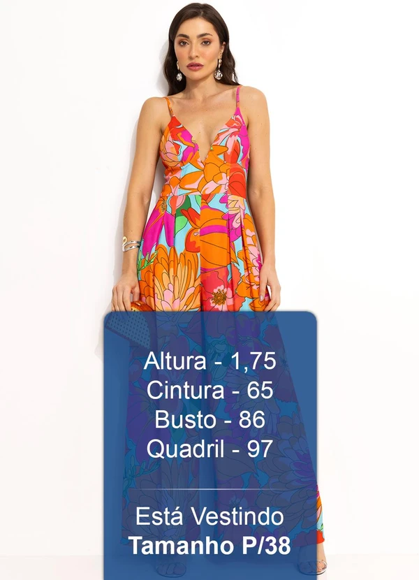 Farm - Macacão em Viscolinho Laranja 5