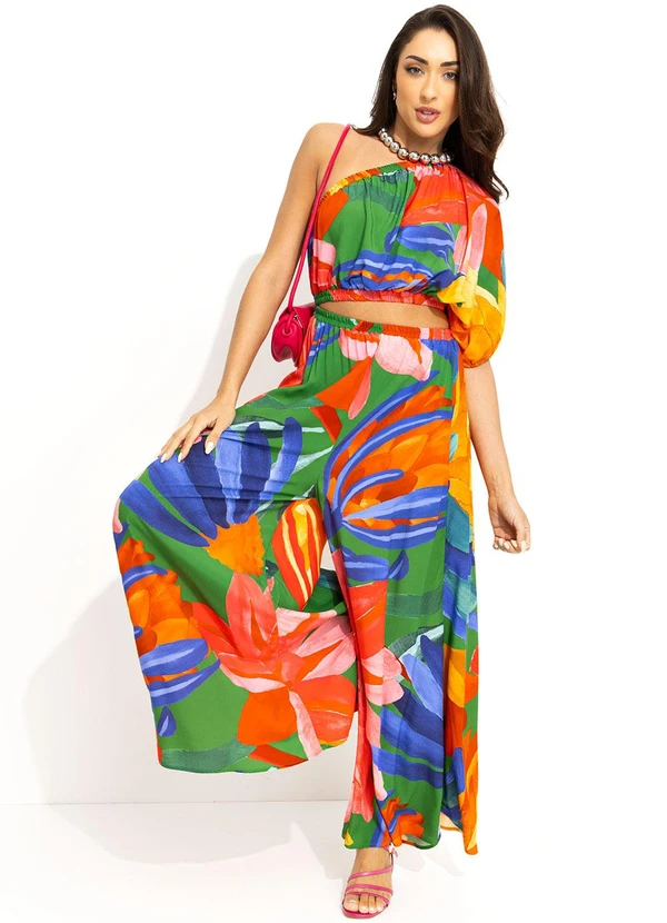 Farm - Macacão em Viscose Verde 3