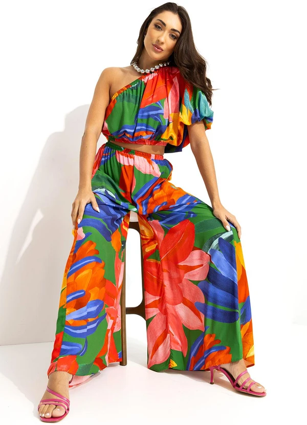 Farm - Macacão em Viscose Verde 4