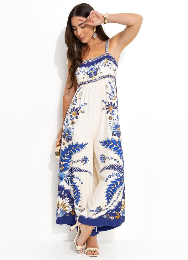 Farm - Macacão Encanto Tropical Azul 4