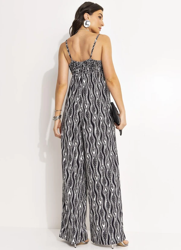 Colcci - Macacão Estampado Cinza 2