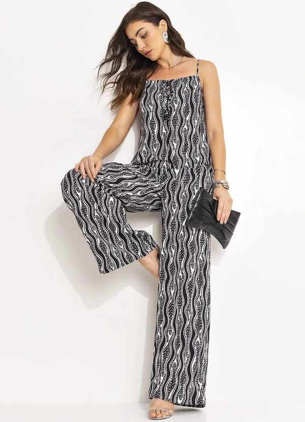 Colcci - Macacão Estampado Cinza 3