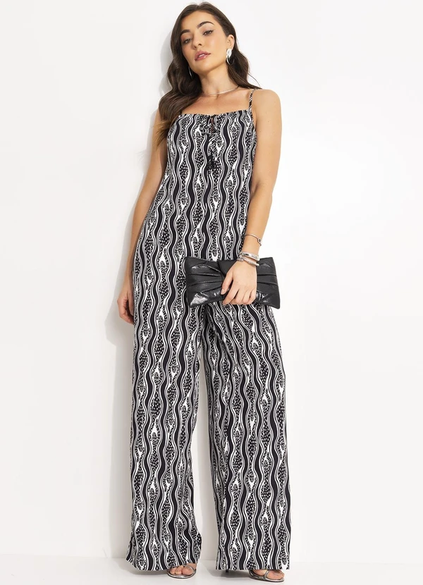 Colcci - Macacão Estampado Cinza 4