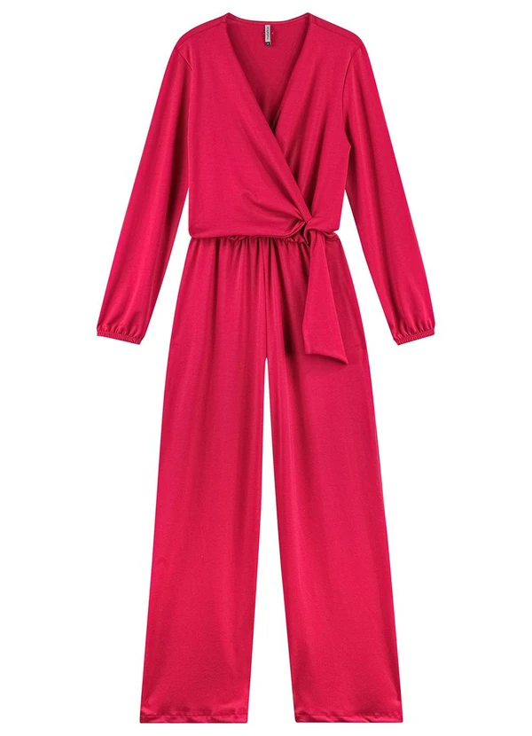 Marialícia - Macacão Feminino Amarração Rosa 3