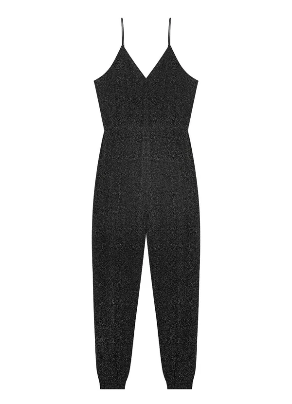 Endless - Macacão Feminino em Lurex Cinza