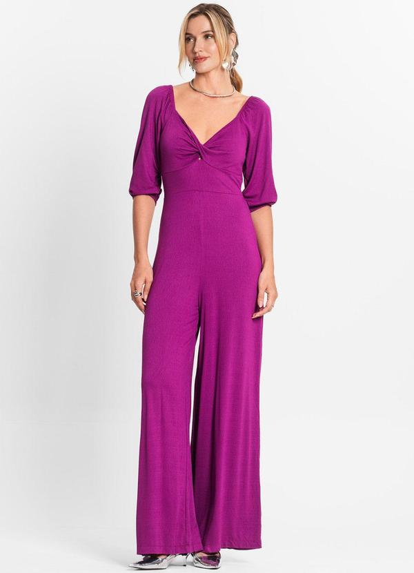 Endless - Macacão Feminino Manga 3/4 Roxo