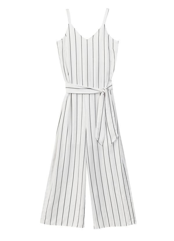 Marialícia - Macacão Feminino Pantacourt Branco