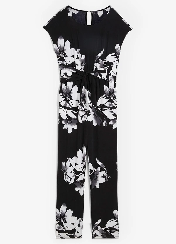 bonprix - Macacão Floral Dark em Malha Fria 9