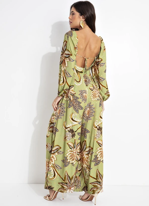 Farm - Macacão Floral Delhi Verde 2