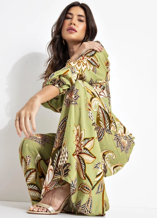 Farm - Macacão Floral Delhi Verde 4