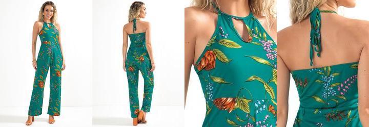 Macaco Floral Delicado em Malha