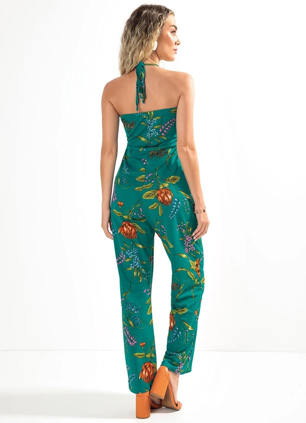 Moda Pop - Macacão Floral Delicado em Malha 2