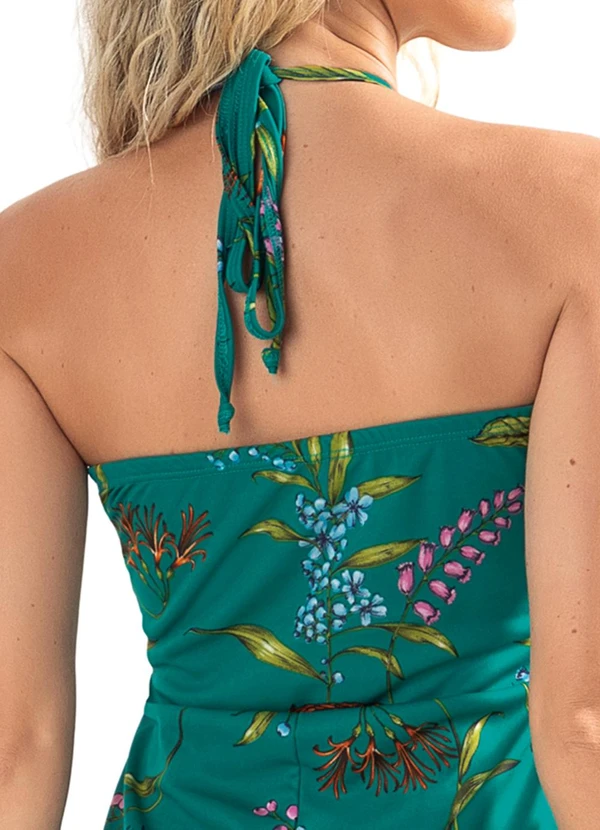 Moda Pop - Macacão Floral Delicado em Malha 4