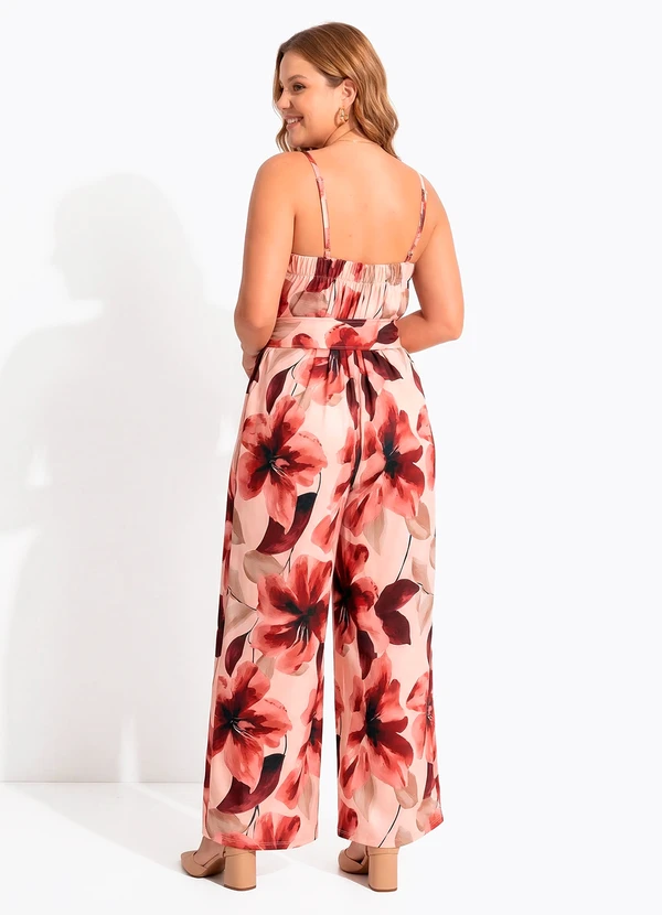 Quintess - Macacão Floral Pincelado em Malha Fria 16