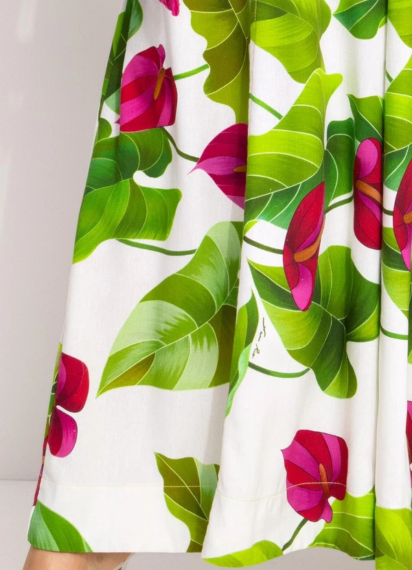 Farm - Macacão Folha de Antúrio Off White 7