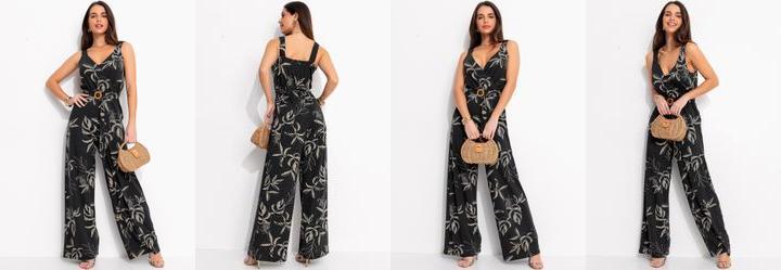 Macaco Folhagem Marinho em Malha de Viscose