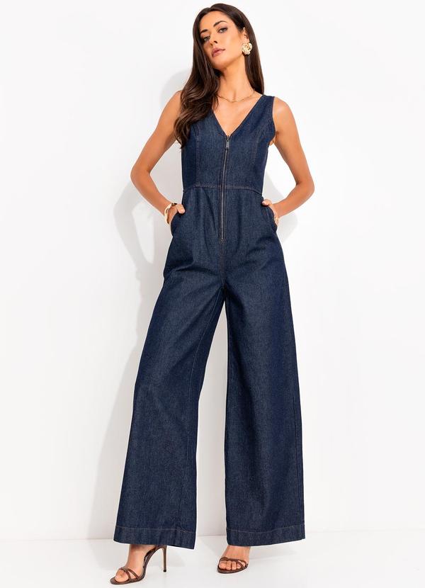 Colcci - Macacão Jeans Azul 1