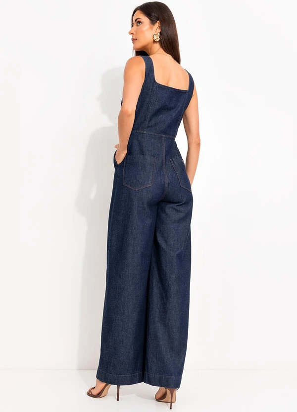 Colcci - Macacão Jeans Azul 2