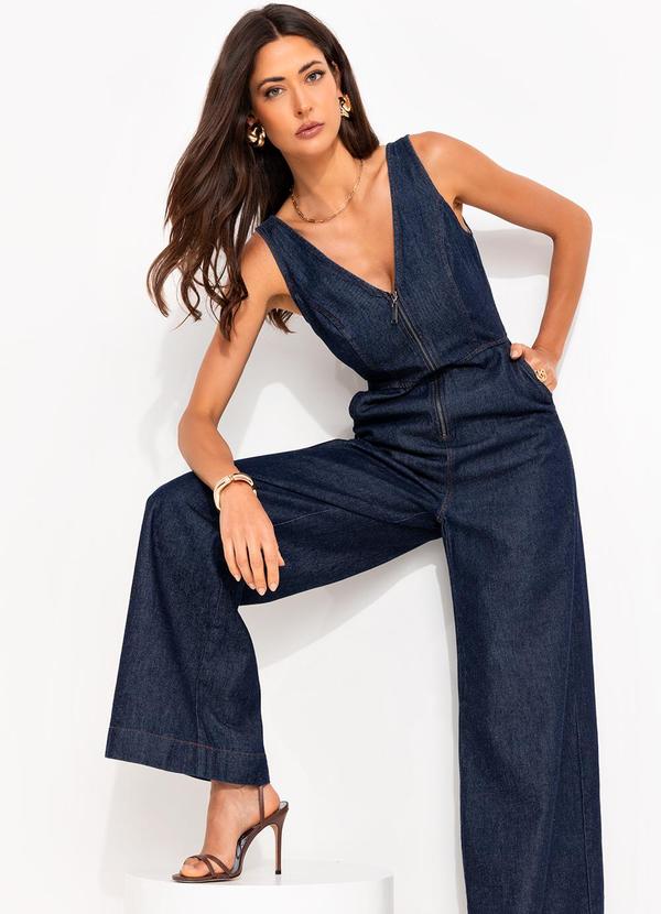 Colcci - Macacão Jeans Azul 4