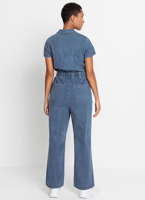 bonprix - Macacão Jeans Médio em Jeans de Algodão. 2