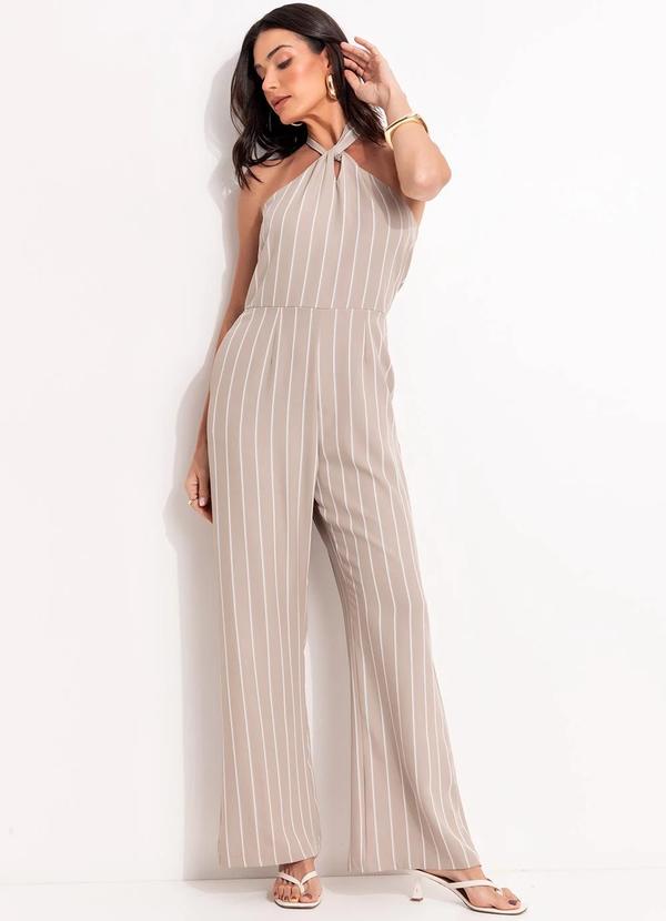 Macaco (Listrado Bege) em Polister