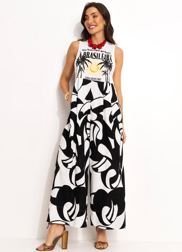 Farm - Macacão Longo Cropped Preto 3