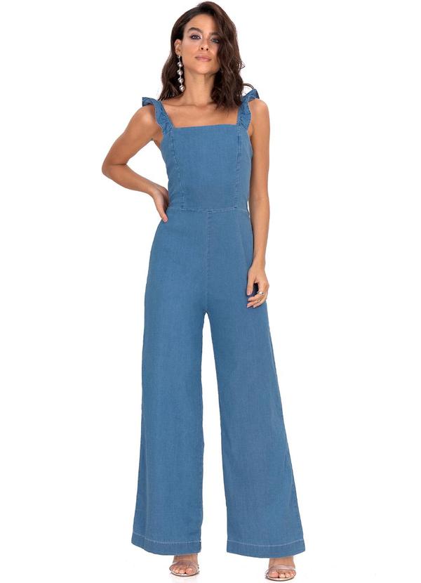 Endless - Macacão Longo Feminino Azul