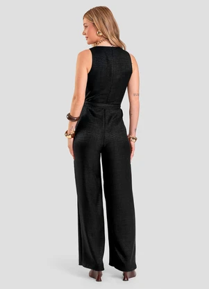 Dianna - Macacão Longo Feminino Preto - DIANNA