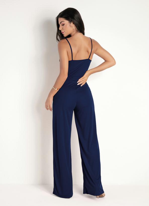 Moda Pop - Macacão Marinho de Alças 2