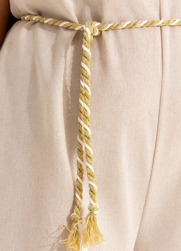 Quintess - Macacão Natural em Linho 12