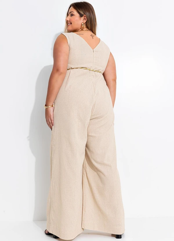 Quintess - Macacão Natural em Linho 9