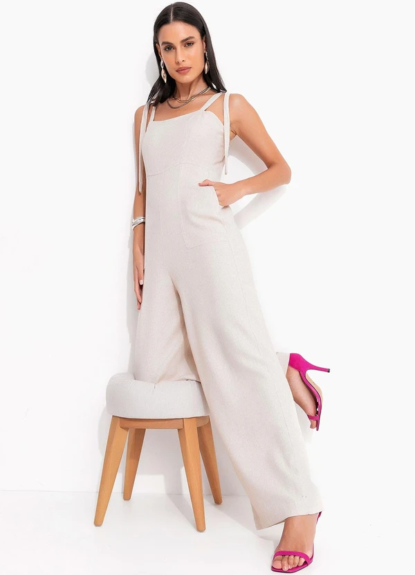 Quintess - Macacão Natural em Linho 6